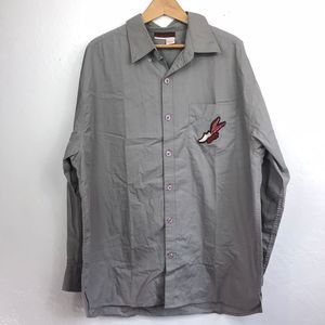 NWOT Rocawear Button Up Men’s Gray Shirt Size XL